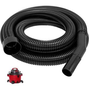 Earthtec 2 1/4" Cuff 10FT Shop Vacuum Hose Fits for Craftsman Shop Vac Hose Replacement Parts Wet Dry -Adapters for 2.25 Inch Connection