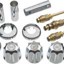 DANCO Bathtub and Shower 3-Handle Remodel/Rebuild Trim Kit for Gerber Faucets | Knob Handle