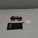 FEISEDY Vintage Aviator Sunglasses Double Bridge Women Men Large Square Thick Frame Trendy Eyewear UV400 B2846