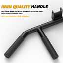 T Bar Row Multi-Grip Handle Bar Attachment with Rubber Grip For Landmines and 1 2 Inch Olympic Barbell Weight Bar Home Gym Equipment Lateral Exercise Triceps Lats to Build Back Arm Shoulder Muscles