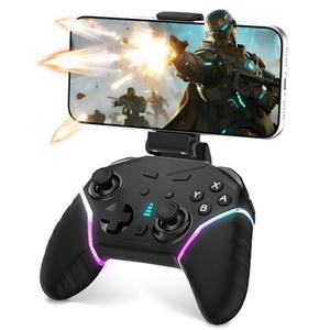 Mobile Gaming Controller for iPhone/iOS/Android/Switch/Laptop, Wired Control for PC/Steam, Wireless Phone Controller Gamepad