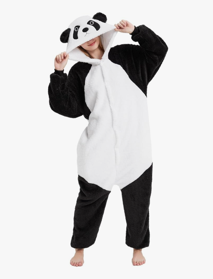 LATH.PIN Animal Onesie Pajamas for Adults Unisex One Piece Halloween Cosplay Costume Sleepwear for Women and Men XL