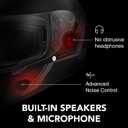Sena Stryker Full Face Smart Helmet with Integrated Mesh and Bluetooth Communications, LED Taillight, and Sound by Harman Kardon, DOT (Matte Black, Large)