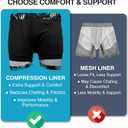 Kanu Surf Mens 5 Adventure Mens Swim Trunks  UPF 50+ Quick-Dry Bathing Suit Shorts with Pockets & Compression Liner (XXXL)