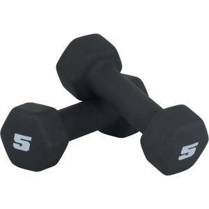 CAP Barbell Neoprene Dumbbell Weights Pairs & Sets | Multiple Colors (5 lb Pair)