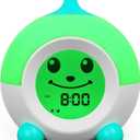 iHoo Ok to Wake Kids Alarm Clock, Toddler Sleep Training Clock with Touch Night Light, Nap Timer Gift for 2-9 Years Girls Boys (Green)
