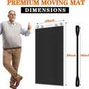 Appliance Slider with Pull Strap,Heavy Duty Moving Mat Furniture Sliders for Ultimate Floor Protection Appliance Moving Mat Glides Easily 49" X 30"