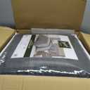 Woolrich King Comforter Set Cotton Stone Washed, Oversized Comforters King Size Bed, All Season Down Alternative Overfilled King Size Comforter, McKenzie, King/Cal King Grey 3 Piece