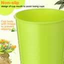 Suclain Set of 36 Colorful Reusable Plastic Cups 14 oz Kids Unbreakable Drinking Cup Bulk Stackable Water Tumblers Sets Large Tumbler for Dishwasher Safe Kitchen Ice Cafe Tea Party Supplies, 6 Colors