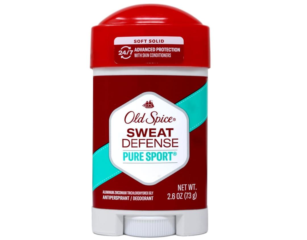 Old Spice Solid Sweat Defense Pure Sport Plus Deodorant, 2.6 Ounce - 12 per case