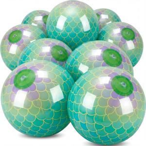 Civaner Mermaid Beach Ball 7.87 Inches Inflatable Beach Ball for Mermaid Party Favors Summer Swimming Pool and Beaches Game Gifts for Themed Birthday Party
