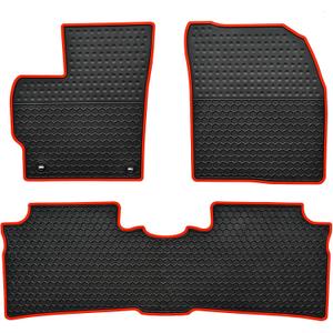 Car Floor Mats Custom Fit for Toyota Prius 2015 2014 2013 2012 2011 2010 Odorless Washable Heavy Duty Rubber (All Weather) Floor Liners Set red