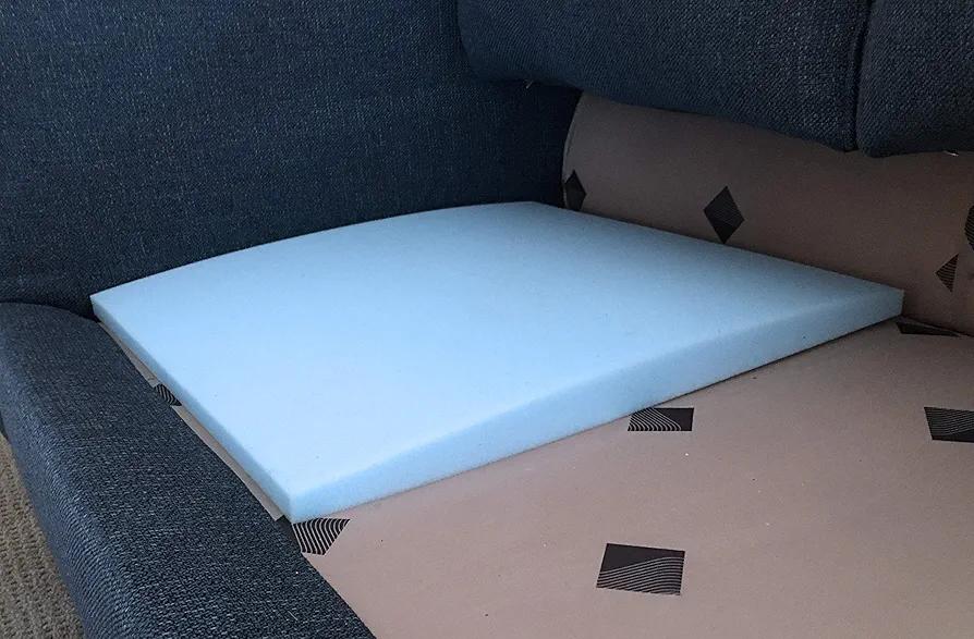 Stratiform Original Curve Couch Cushion Support for Sagging Seat | Blue Medium Density Foam Insert | 1 Pad | 20x20x2 (x1) | Sag Repair Pad for Couch Sectional Chair | Slip Resistant | Made in USA