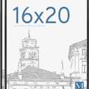 MCS Original Poster Frame 16x20 Black Lightweight Vertical & Horizontal Wall Hanging Large Picture Frame for Posters, Art Prints & Gallery Wall (2-Pack)