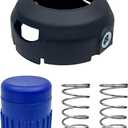 KLS 124-03 Trimmer Head Replacement Parts Kit, Weed Eater Cover Cap with Bump Knob & 2 Springs, Compatible with Kobalt 24V String Trimmer Models KST 2224B-03/1124B-03/2024A-03/4024A-03 (4 PCS)