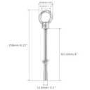 1/2" x 4" Eye Bolt, 304 Stainless Steel Eye Bolts with Nuts Washers, Heavy Duty Shoulder Lifting Threaded Ring Eye Bolt for Hanging Item, 2 PCS