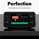 CHEF iQ MiniOven Smart Toaster Oven Air Fryer Combo, 11-in-1 Countertop Convection Oven, Bake, Broil, Air Fry, Broil, Dehydrate, 1750W, 25 Qt Capacity, Fast Cooking with Touchscreen Controls Black, 25 Quart