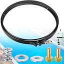 JaGely 190003 Pool Filter Tension Control Clamp Kit Compatible with Pentair, Fns Plus, Clean and Clear Plus with 194997 Machined Nut Replacement and 53108900 Spring Barrel Nut Part for Pool Spa Filter