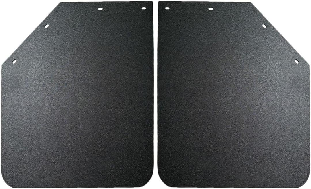 2PCS Universal Heavy Duty Polymer Mudflaps 24x30 Inch, Black Angled Splash Guard Mudflap for Semi Trucks Tractor Trailer