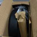 PU Leather Rolling Stool with Back Support Height Adjustable Swivel Stool Chair with Wheels Drafting Chair for Spa Slaon Massage Stable Base Foot Black