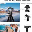 VICTIV 74 Camera Tripod, Tripod for Camera and Phone, Aluminum Professional Tripod Stand for Canon Nikon with Carry Bag and Phone Holder, Compatible with DSLR, iPhone, Spotting Scopes, Max Load 9.5Lb