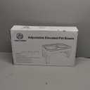 COMESOON Elevated Dog Bowls, 4 Height Adjustable Raised Bowl Stand with 2 Thick 50oz Stainless Steel Food Bowls Non-Slip Feeder Adjusts to 3.7'', 9.2'', 10.75'', 12.36'' Black, (DB-W01) (8" for Medium Dogs)