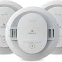 Kidde Smoke Detector, AA Battery Powered LED Status Lights, 85 dB Alarm, 5-inches, 20SDR, 3 Pack, EXP: 10 Years After Installation 