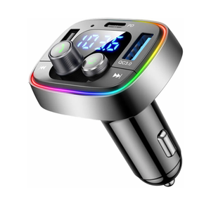 LIHAN USB C Bluetooth 5.4 Car Adapter, Wireless Upgrade Audio System for Non-Bluetooth Vehicles, FM Radio Transmitter, 48W Fast Charging, Stable Hands-Free Calling, MP3 Music Player, Support USB/TF