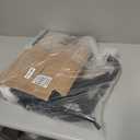 JIUYOTREE Metal Clothing Rack with Wheels, 43.3 Inches Rolling Clothes Garment Coat Rack with Bottom Shelf, Clothing Rack for Hanging Clothes, Coats, Skirts, Shirts, Sweaters, Black