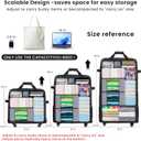 Suitcases with Wheels, Expandable Foldable Luggage Bag, Collapsible Rolling Travel Bag for Men Women, Lightweight Duffel Bag with Spinner Wheel (X Large)