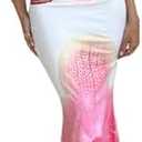 SOLY HUX Women's Floral Print Maxi Dress Halter Draped Cowl Neck Sleeveless Backless Bodycon Long Dresses M