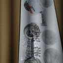 4-Light Vanity Lighting Fixtures with White Frosted Glass Shade, Brushed Nickel Bathroom Wall Lamps Over Mirror for Bath Restroom Kitchen T001BR-L4