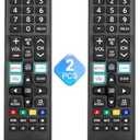 【Pack of 2】 Universal for Samsung-TV-Remote-Control Replacement,Compatible with All Samsung Smart Frame QLED LED 7 Series TVs