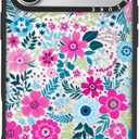 Clear TPU Phone Case Cover for iPhone 17 Pro with Design, Drop Protection, Floral Case for Girl Women, Flower1