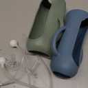 Straw Cup Conversion Kit with Silicone Sleeves for Dr. Brown's Narrow Glass Baby Bottle 8oz,Weighted Straw Replacement Kit with Soft Straw Top and Handle,6m+,Set of 4