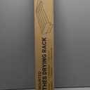 Wall Mounted Clothes Drying Rack  Space-Saving Laundry Dryer for Clothing with 2 Towel Rails, 3 Hangers & 6 Pegs Inc |Collapsible Wall Drying Rack | Indoor & Outdoor Use, 31.5 Inches