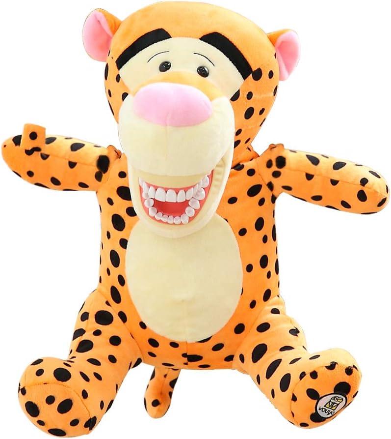 Dental Plush Doll, YOUYA DENTAL Oral Health Presentation Puppet Tiger Dental Educational Plush Large Size Doll with Teeth for Kid Chidren Boys Girls