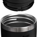 STANLEY Cafe To Go Travel Mug 16 oz | Leakproof Two-Part Drink Through Lid | Tumbler Cup for Coffee, Tea and Drinks | Insulated Stainless Steel Coffee Mug | BPA-Free | Black 2.0