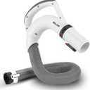 Pvc, Steel Upgraded Replacement Hose Handle for Shark Rotator Lift-Away Vacuum Models For Series NV355 NV356 NV357 NV358 NV370 UV440 (NV360 Blue UV550 Gray NV391 Red) OEM # 153FFJ (White)