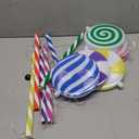 ElectricWise 6 in 1 Lollipop Christmas Pathway Lights Outdoor, 29 Inch Peppermint Pathway Markers Lights, Lighted Candy Cane with 5 Modes and Music for Xmas Holiday Patio Yard Garden(Multicolor)