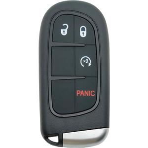 Replacement Key Fob Cover Case fit for 2013-2018 Dodge Ram 1500 2500 3500 Laramie Outdoorsman SLT SXT Pickup Truck Proximity Smart Keyless Entry Remote Key Fob Shell