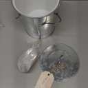 Twine Insulated Ice Bucket With Lid & Scooper for Parties - Galvanized Metal Bucket Cooler & Drink Tub Holds 1 Gallon