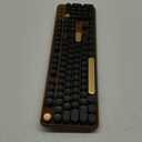 Wireless Keyboard and Mouse Combos, Retro Keyboard and Mouse Wireless Full Size, 2.4Ghz Connection and Optical Mouse for Windows, Mac, PC, Laptop for Home and Office (Coffee-Black)