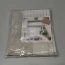 YoungsTex Oatmeal Linen Cafe Curtains 24 Inches Long - Small Half Drapes Semi Sheer with Rod Pocket Back Tab for Bathroom Farmhouse Kitchen Windows Over Sink 2 Panels, 29 X 24 Inch