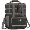 Maelstrom Lunch Box for Men, Insulated Lunch Bag Women/ Men, Leakproof Lunch Cooler Bag, Lunch Tote Bag, 20L, Gray