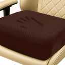 6" Extra Thick Memory Foam Office Chair Cushion – 2-Layer Booster Seat for Back & Tailbone Pain Relief, 18 x 16 x 6in Non-Slip Cushion with Carry Handle for Wheelchair, Car, and Airplane