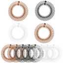 12pcs Claw Headband, Comb Headband, 90s Zig Zag Headbands, Spiky Headbands for Womens with Teeth, Flexible Stretch Hair Band, Hair Wrap Holders for Women, Girls and Sports, 3 Colors