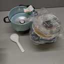 AROMA 6-Cup (Cooked) / 1.5Qt. Rice & Grain Cooker (ARC-743-1NGBL), Light Blue