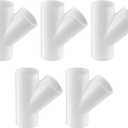 LESSO 5 Pack PVC Pipe Fittings, 1 inch PVC Wye