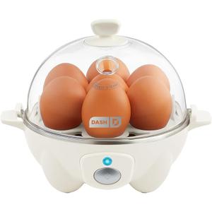 DASH Rapid Egg Cooker: 7 Egg Capacity Electric Egg Cooker for Hard Boiled Eggs, Poached Eggs, Scrambled Eggs, or Omelets with Auto Shut Off Feature  Cream